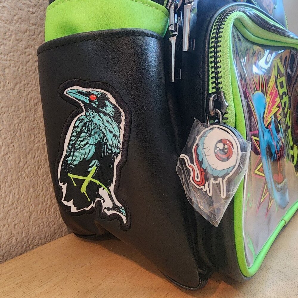 Universal Studios Halloween Horror Nights 2024 Mini Backpack Skull Graphic New - Picture 5 of 13